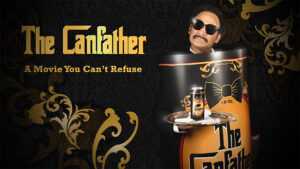 Bottle vs Can brand outline poster
